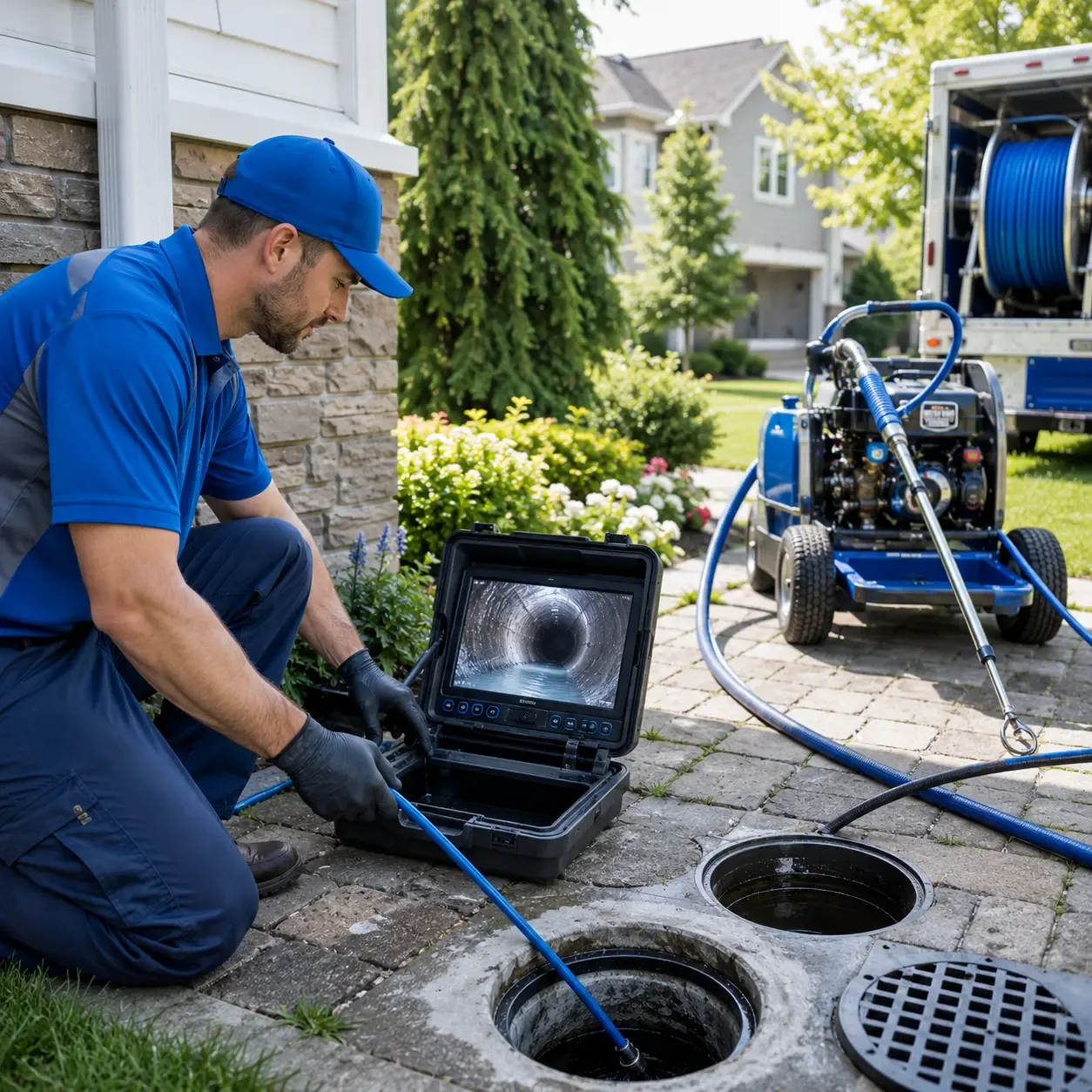 Outdoor drain cleaning professionals serving Hancock, ME